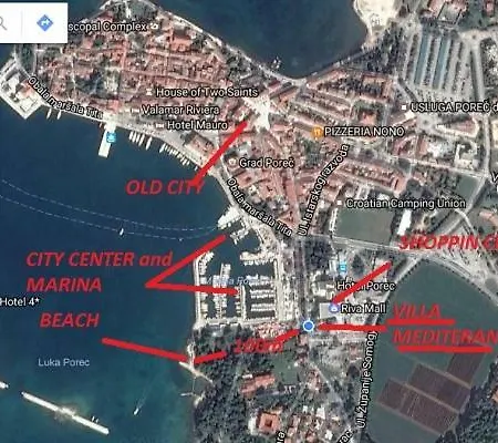 Apartment Sea View Boutique Mediteran Near & Old Town Porec